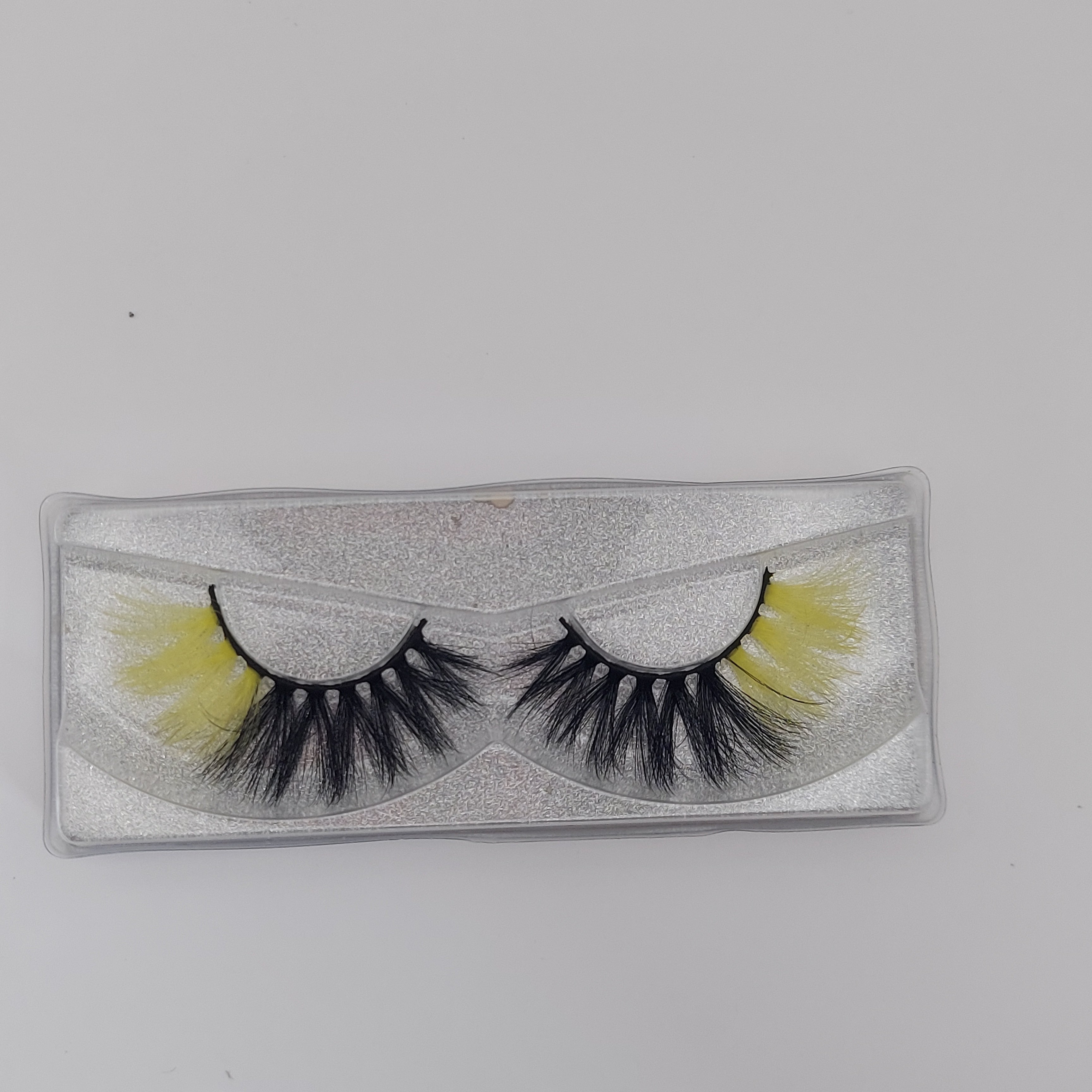 Colored Faux Mink Strip Lashes - Yellow