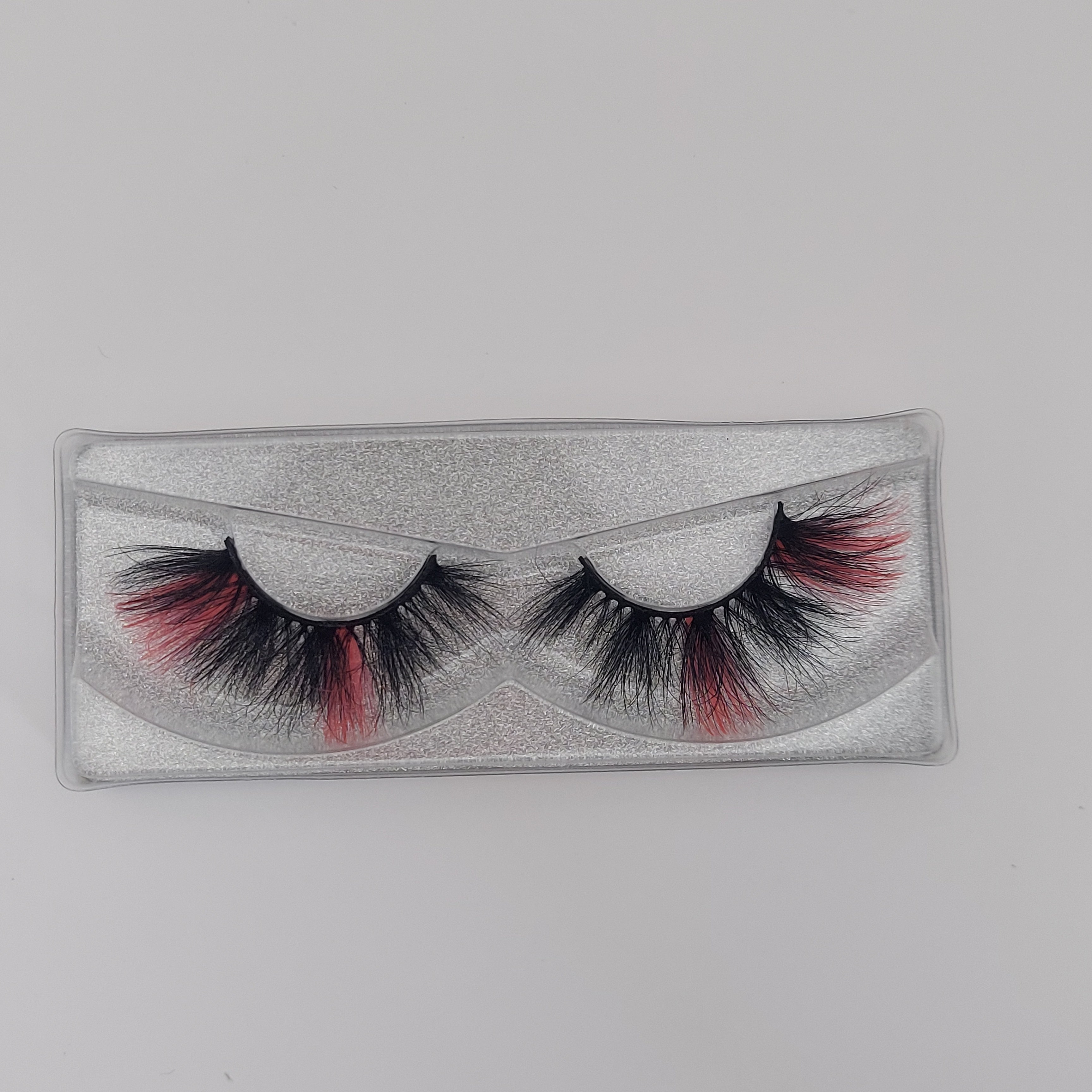 Colored Faux Mink Strip Lashes - Pink