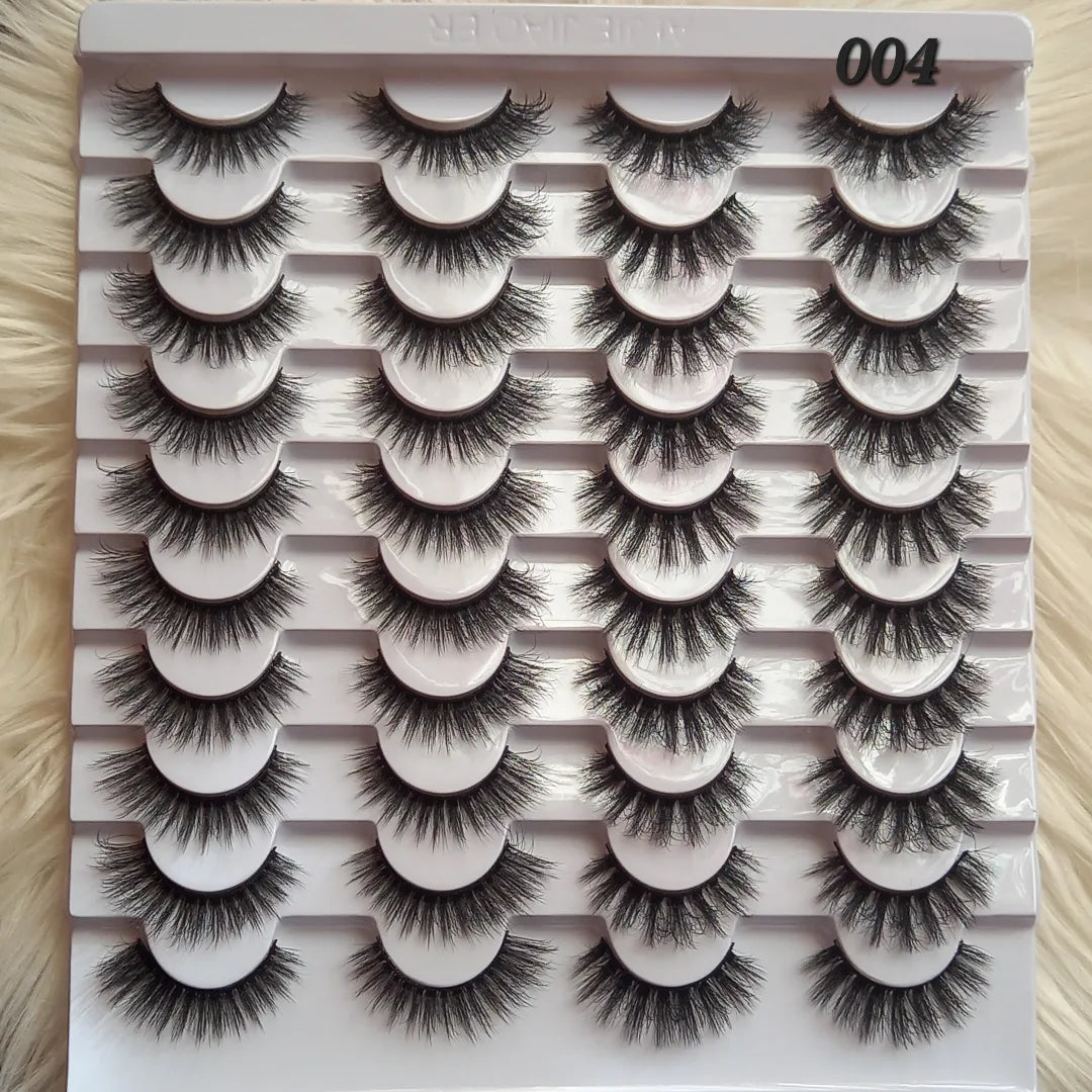 20 Pair Eyelash Pack - 004