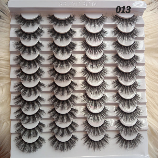 20 Pair Eyelash Pack - 013