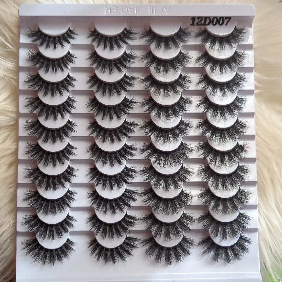 20 Pair Eyelash Pack - 12D007