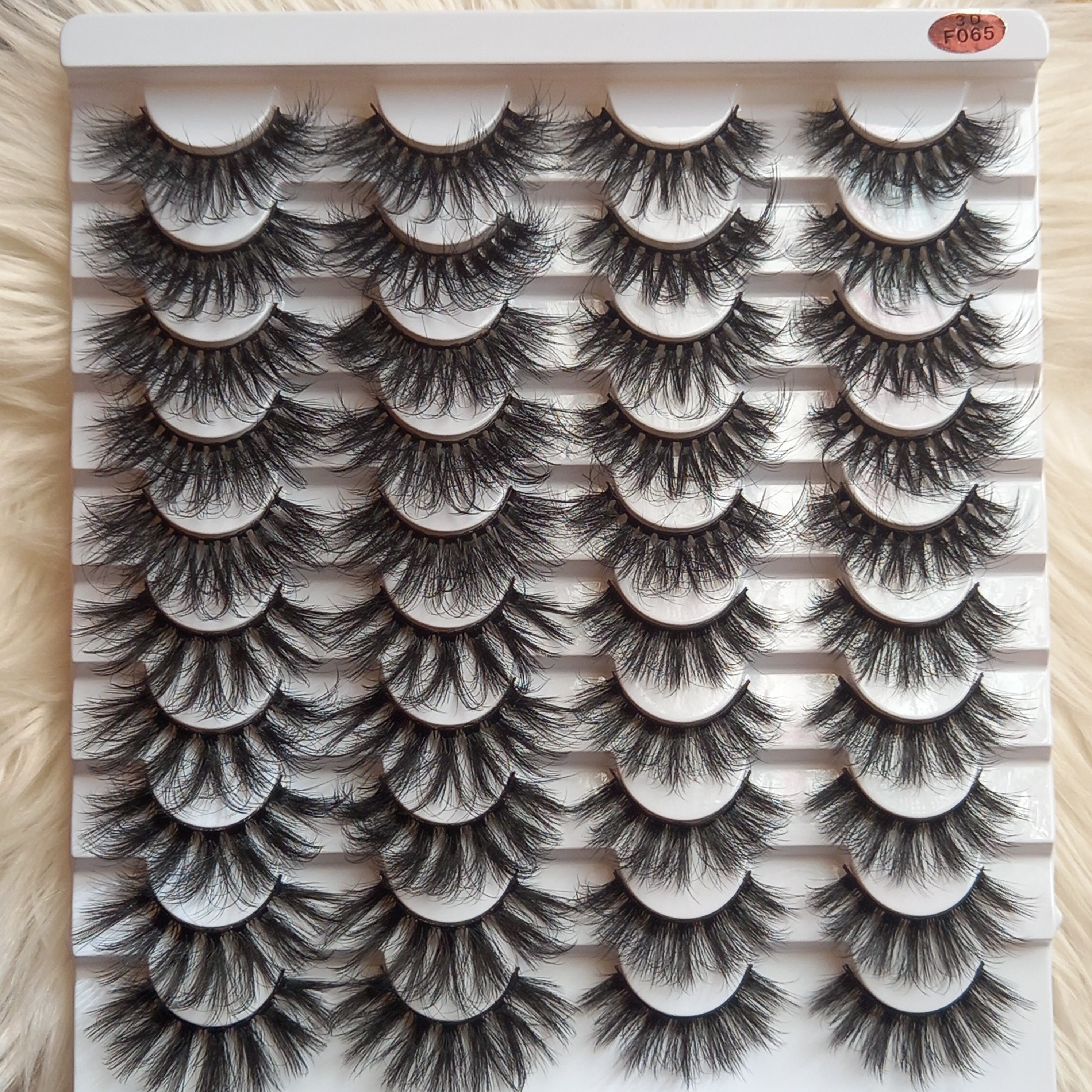 20 Pair Eyelash Pack - 3D F065