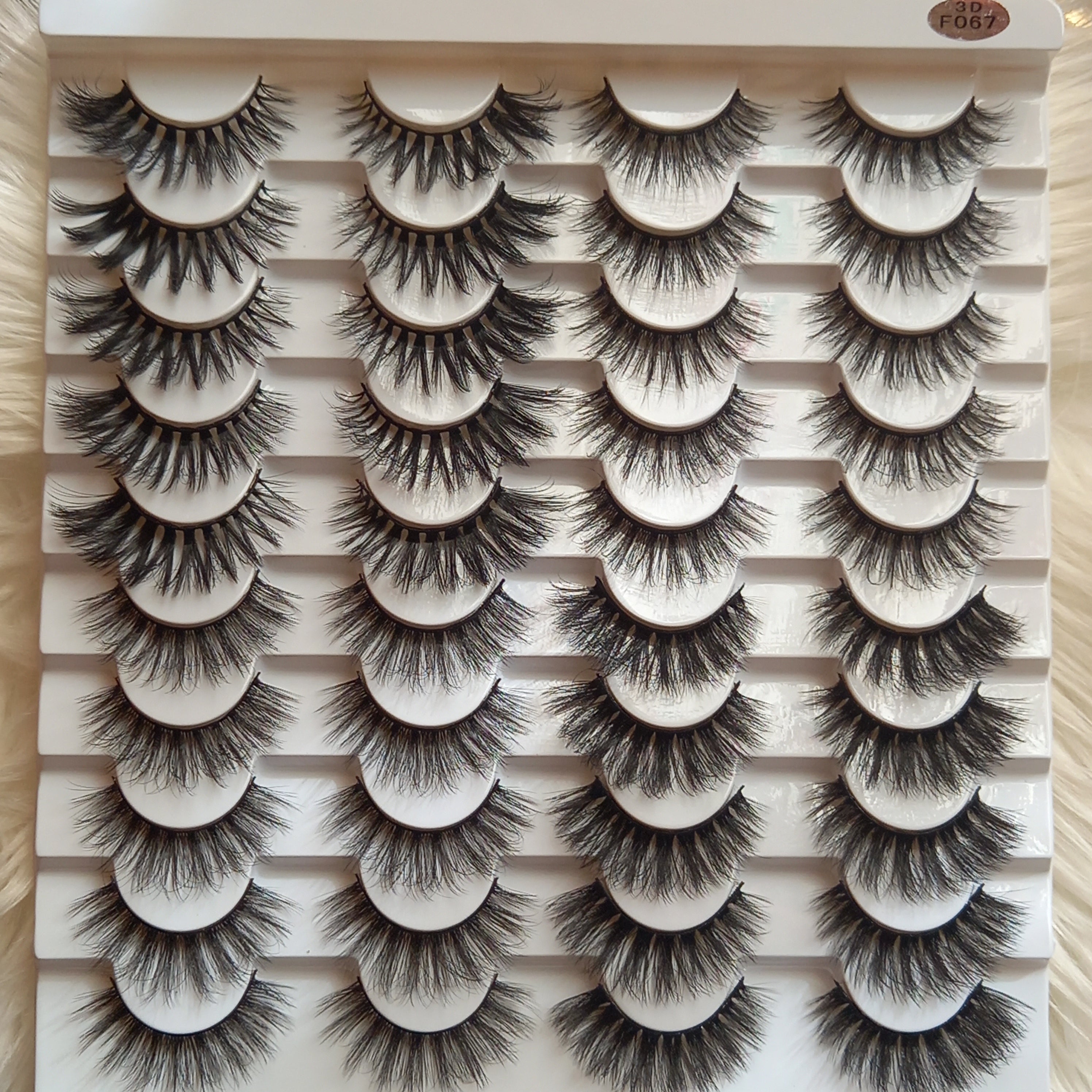 20 Pair Eyelash Pack - 3D F067