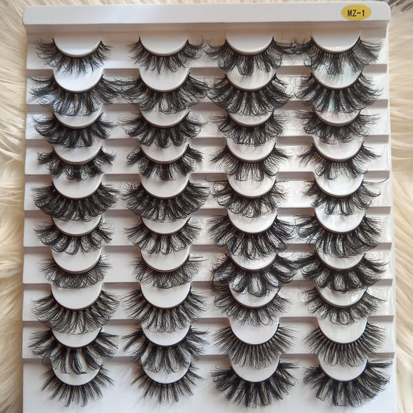 20 Pair Eyelash Pack - MZ-1