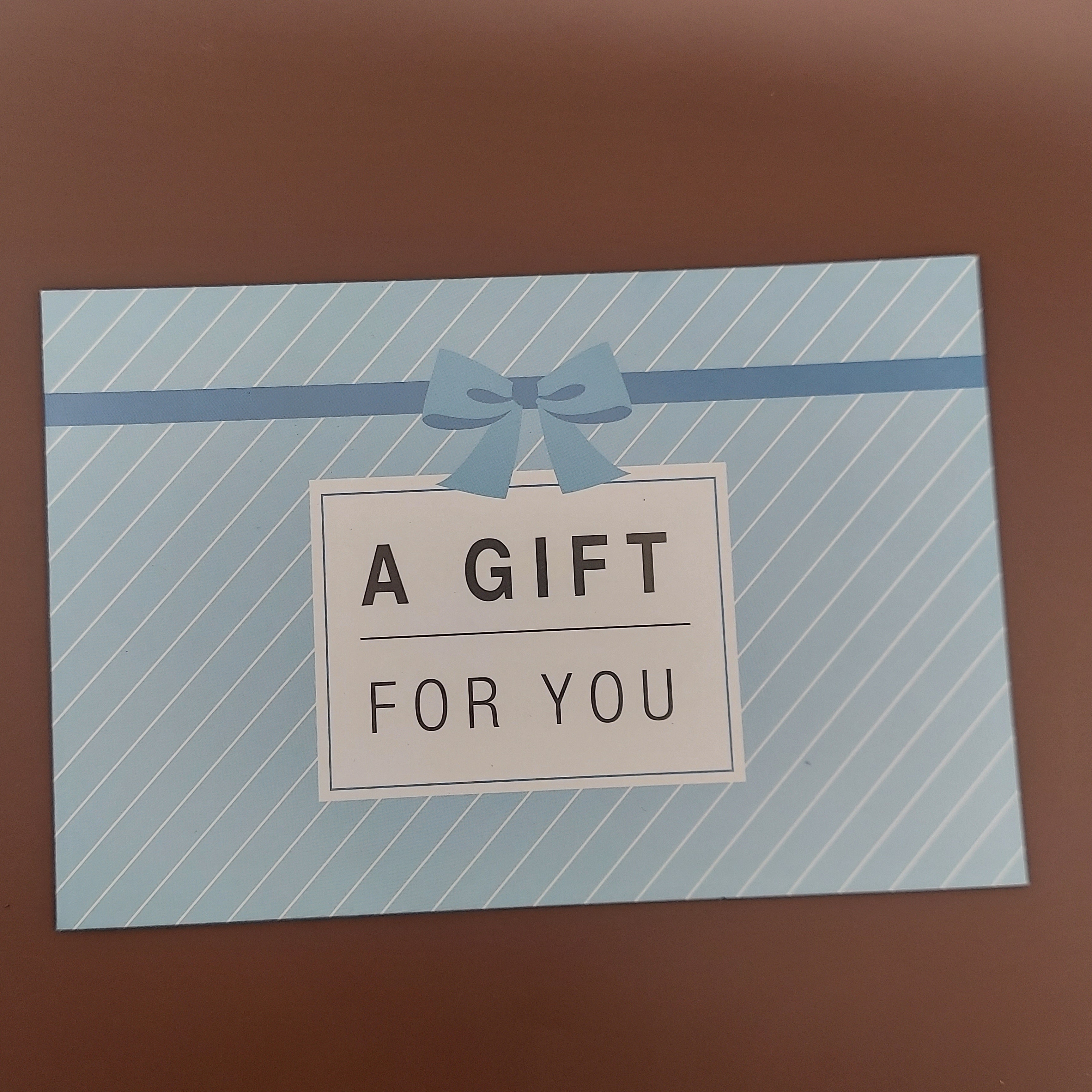 Gift certificate