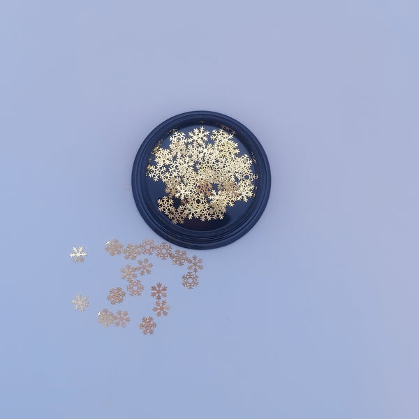 Snowflake nail art decor