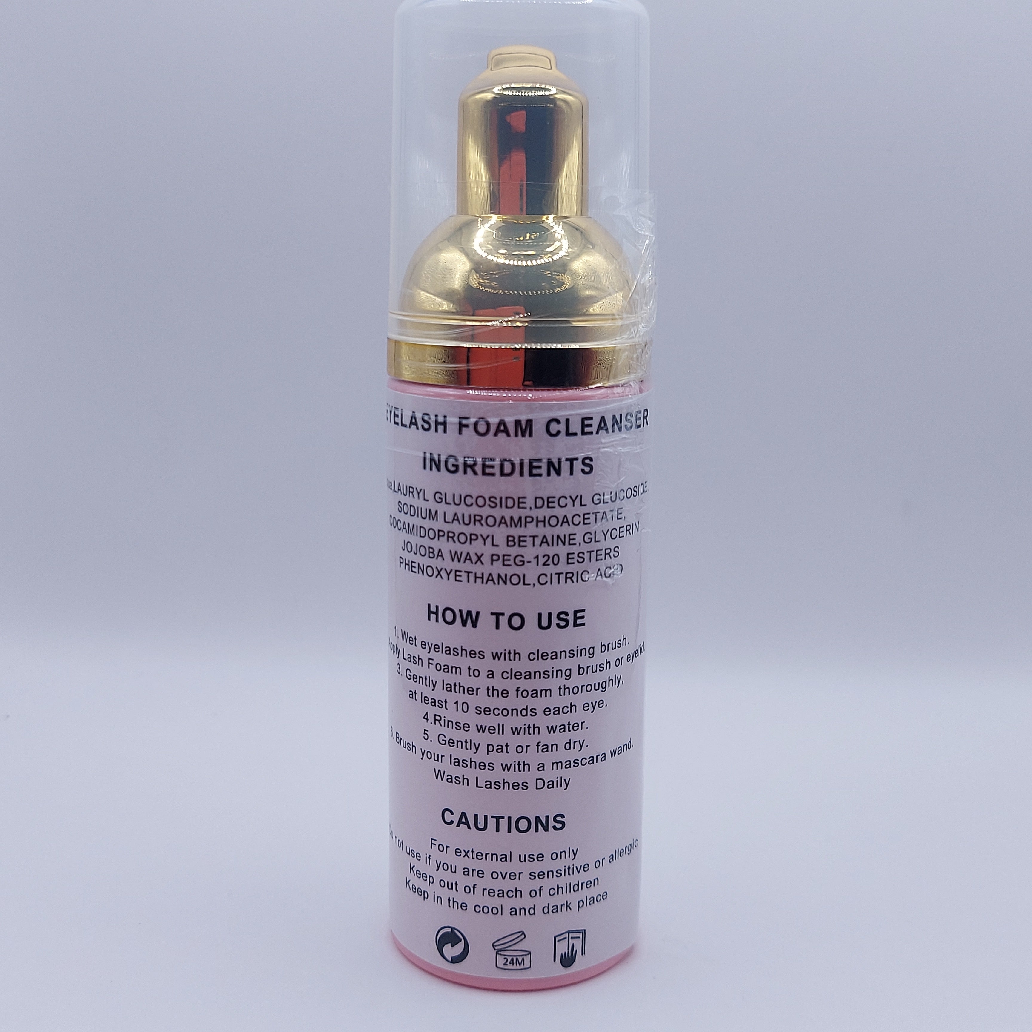 Eyelash shampoo