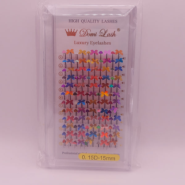 Spike lash with confetti