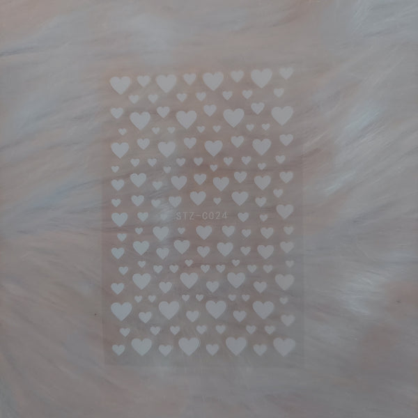 Heart stickers for nails
