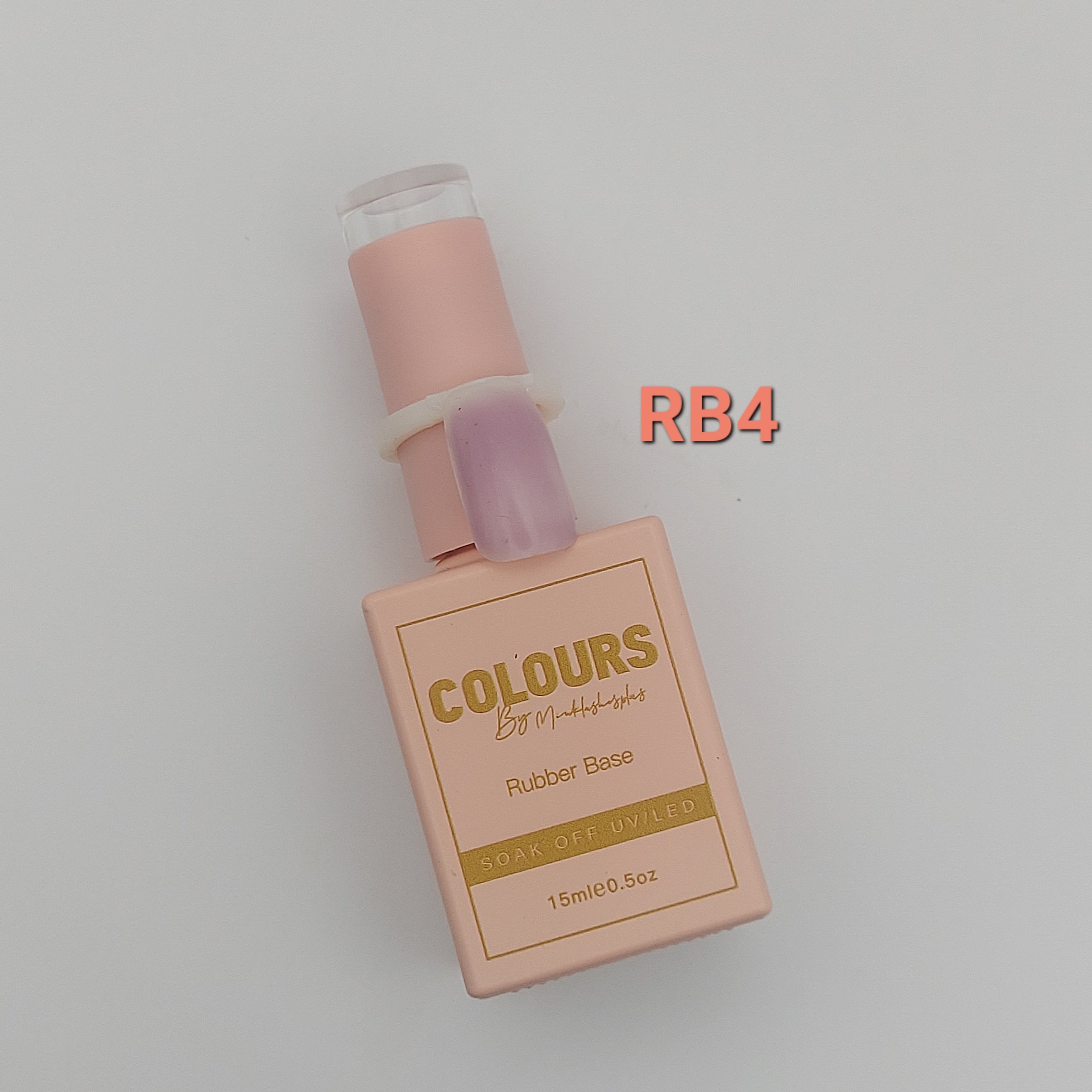 Rubber base gel polish (color may vary because of lighting)