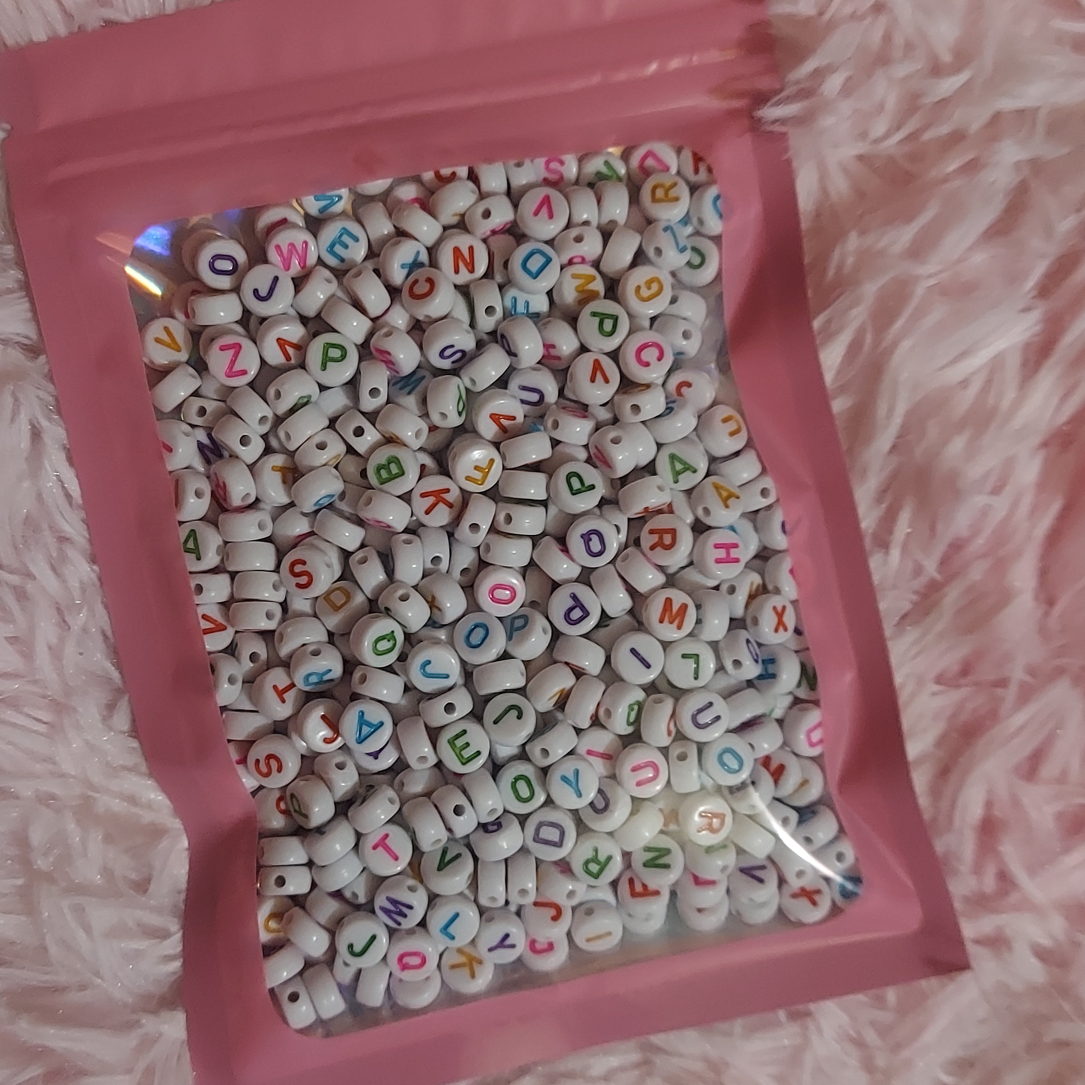 DIY alphabet beads