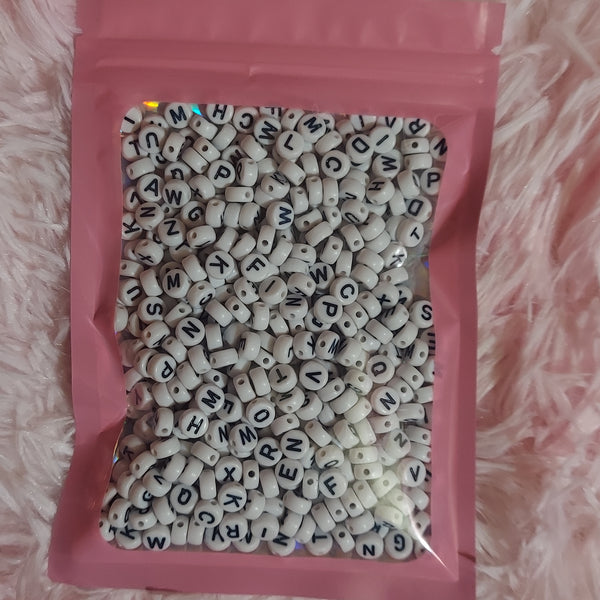 DIY alphabet beads