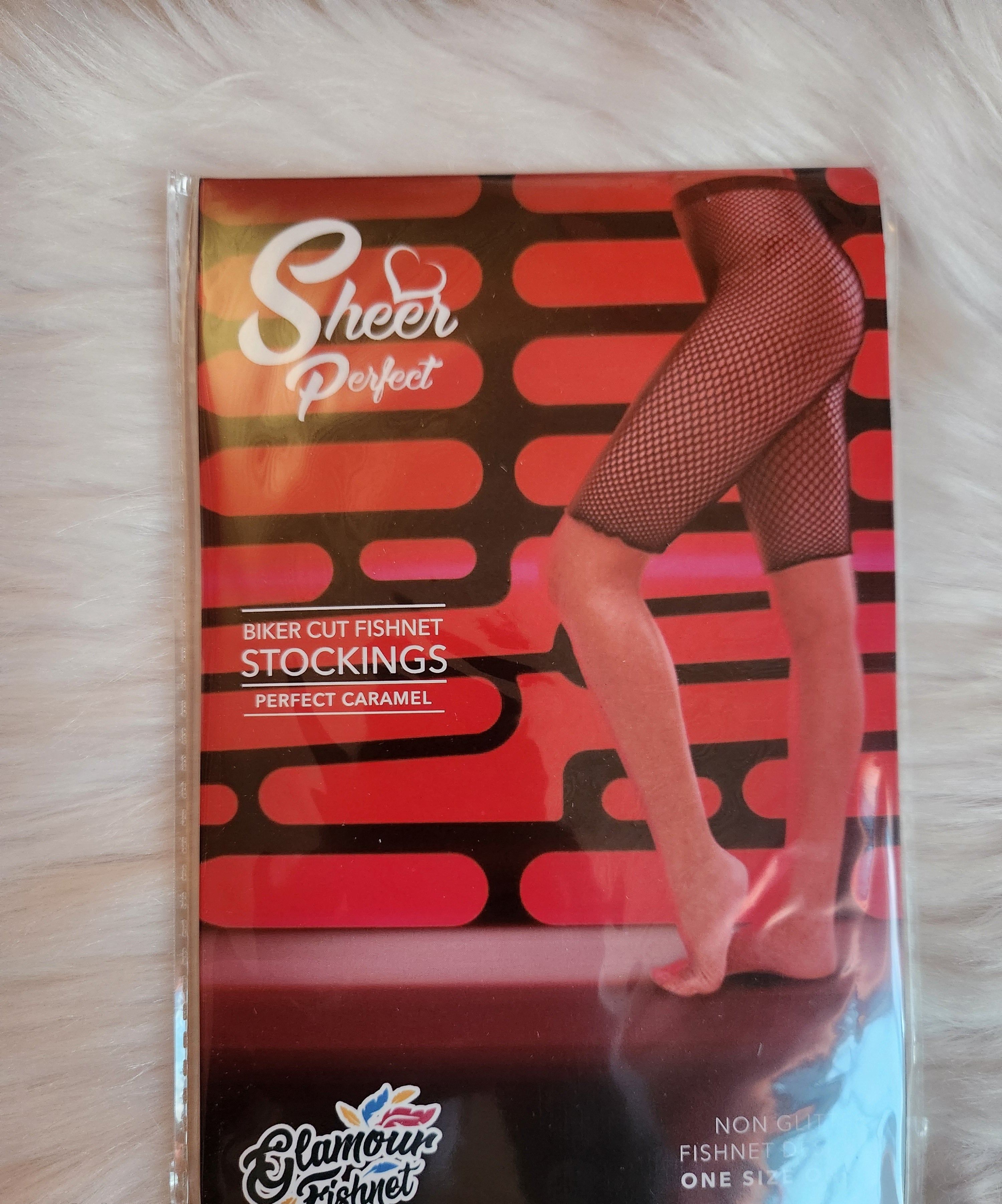 Biker cut fishnet stocking
