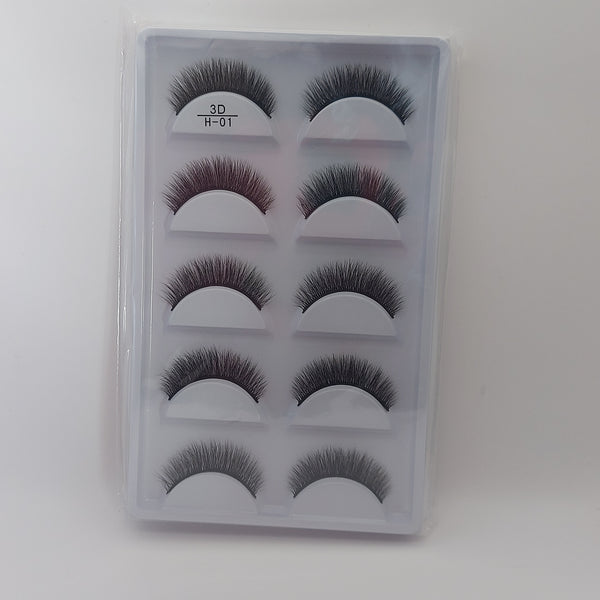 5 Pair Eyelashes - 3D H Series