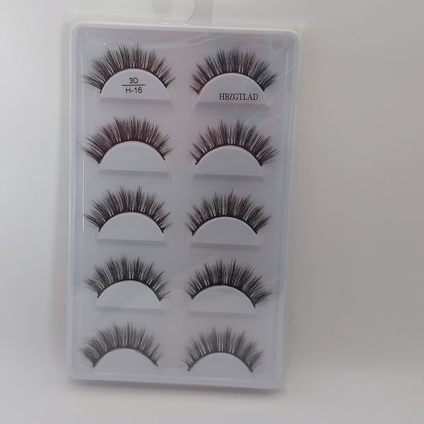 5 Pair Eyelashes - 3D H Series