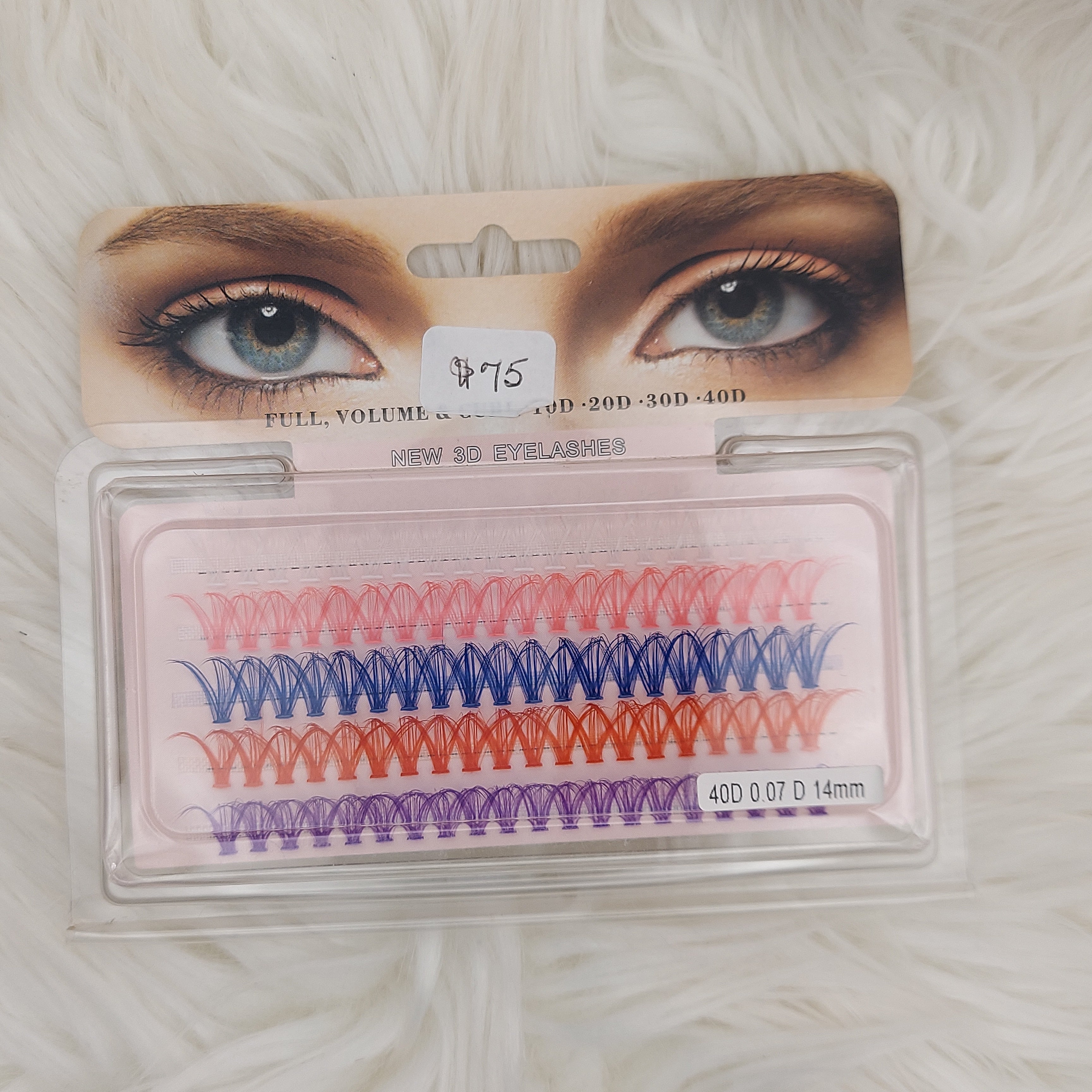 Colored Cluster Lashes - 5 Color