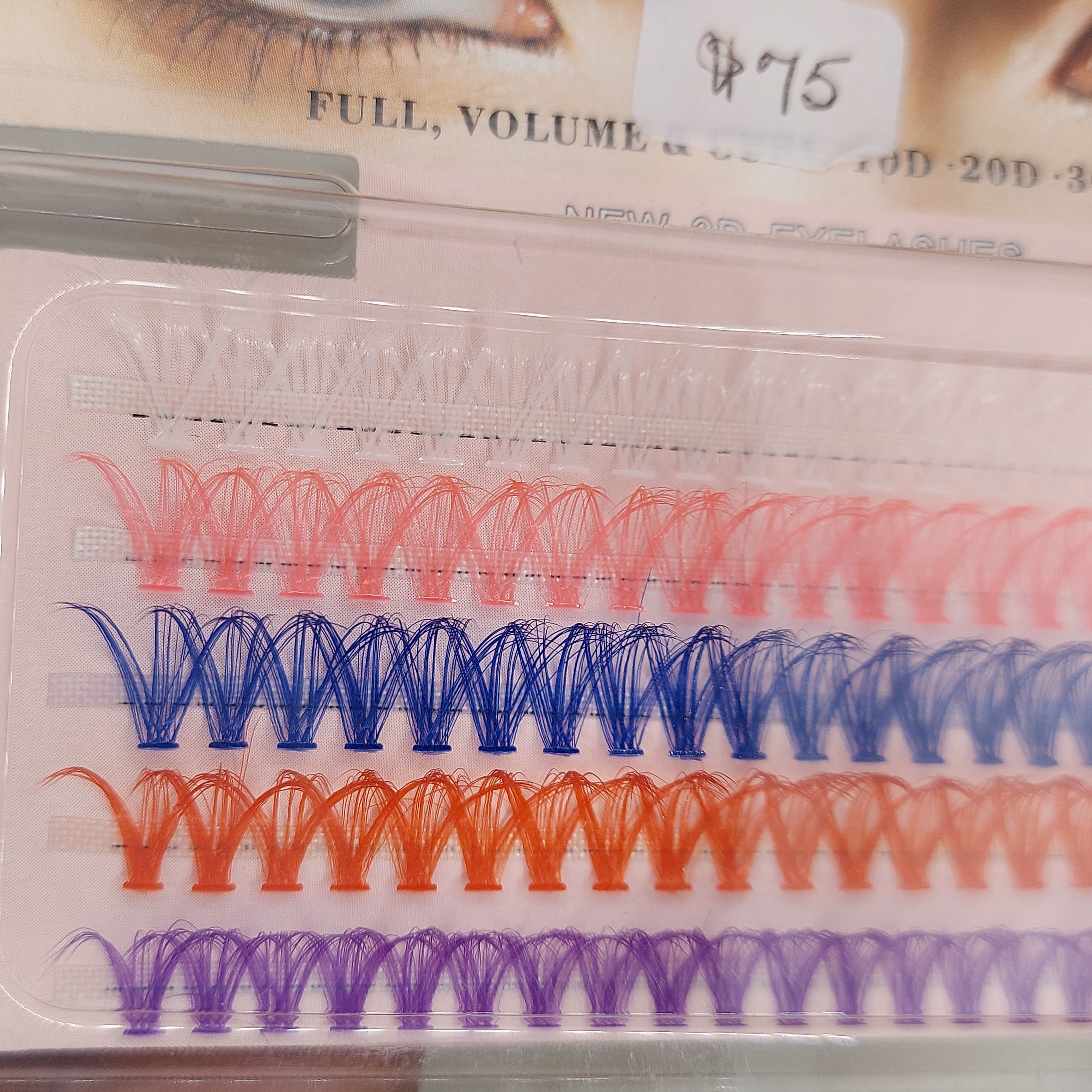 Colored Cluster Lashes - 5 Color