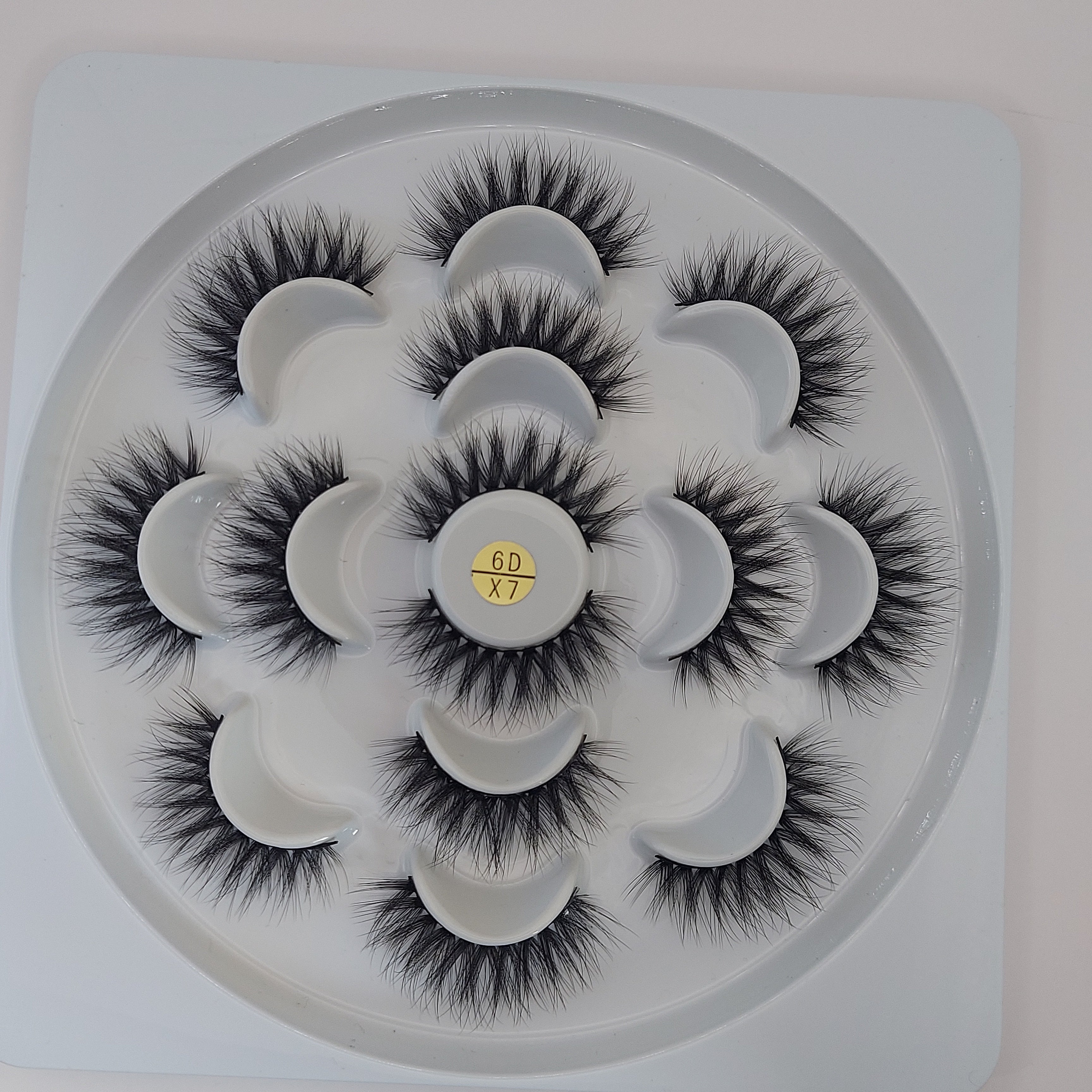 7 Pair Faux Mink Lashes - 6DX Series