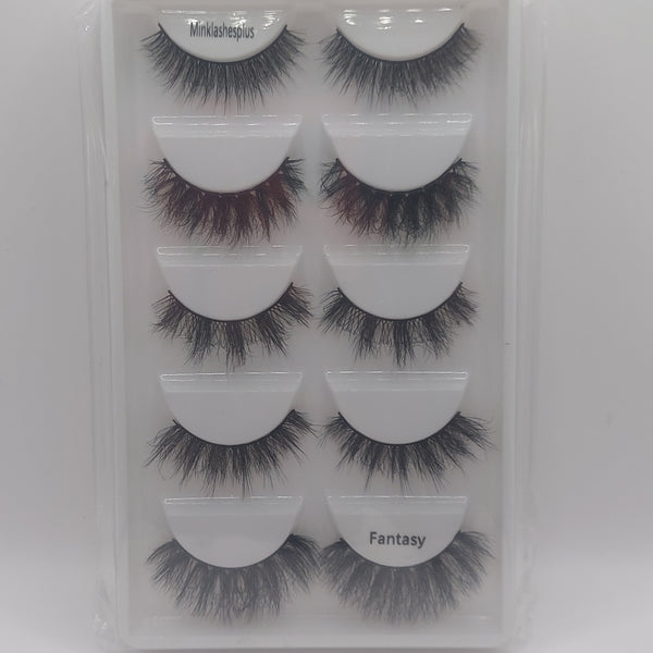 Minklashesplus 5 Pair Eyelashes