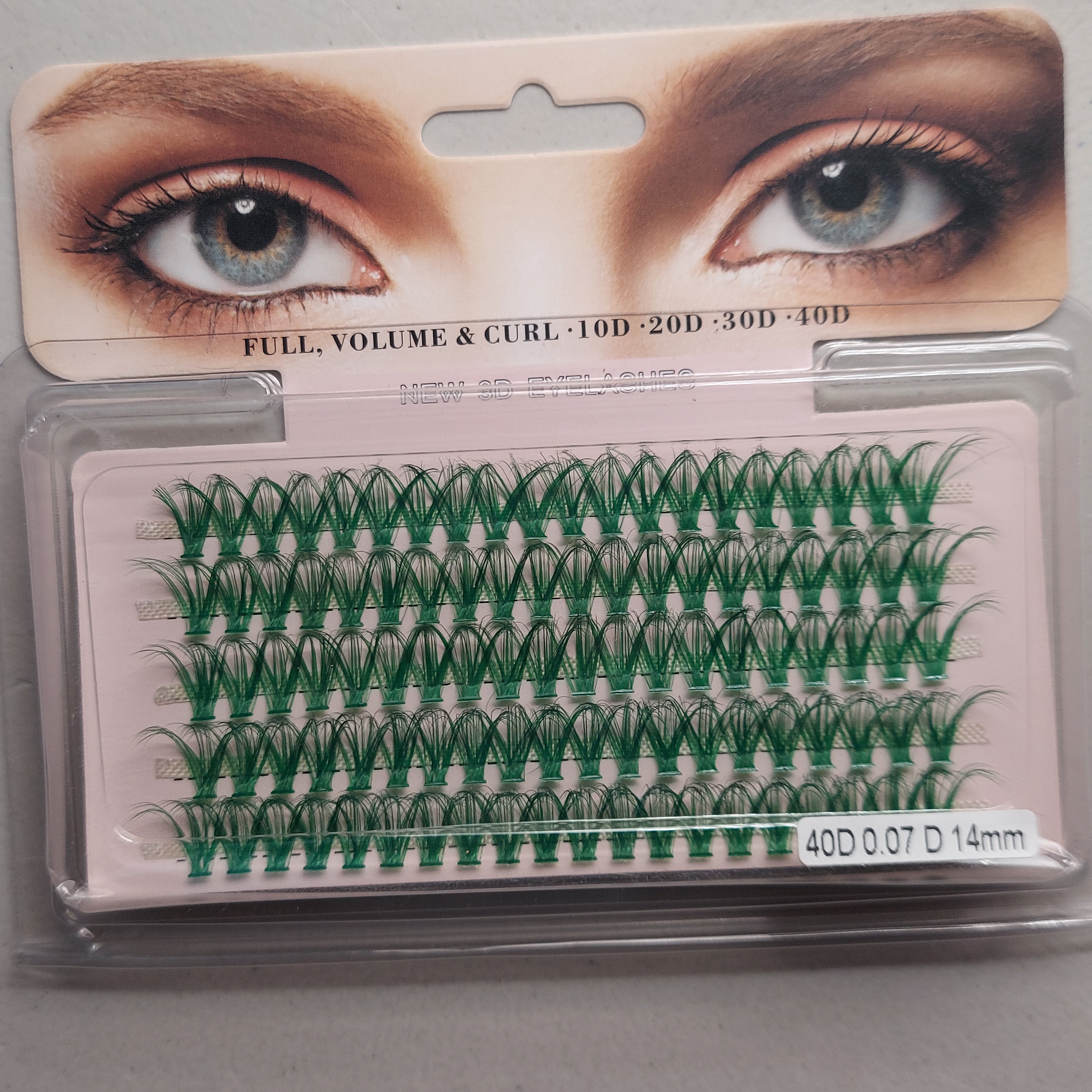 Colored Cluster Lashes - Green