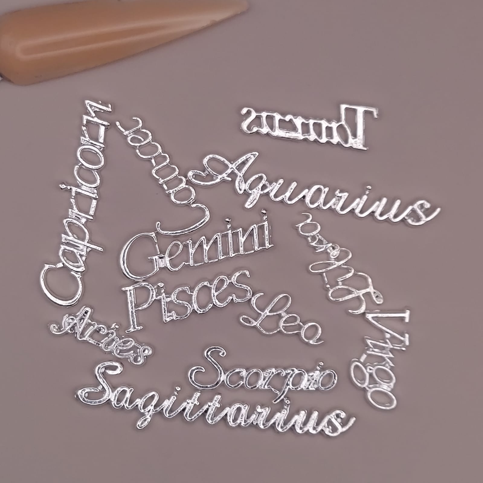 Horoscope nail charms