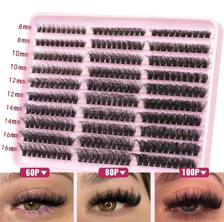 Cluster lashes 60D,80D,100D