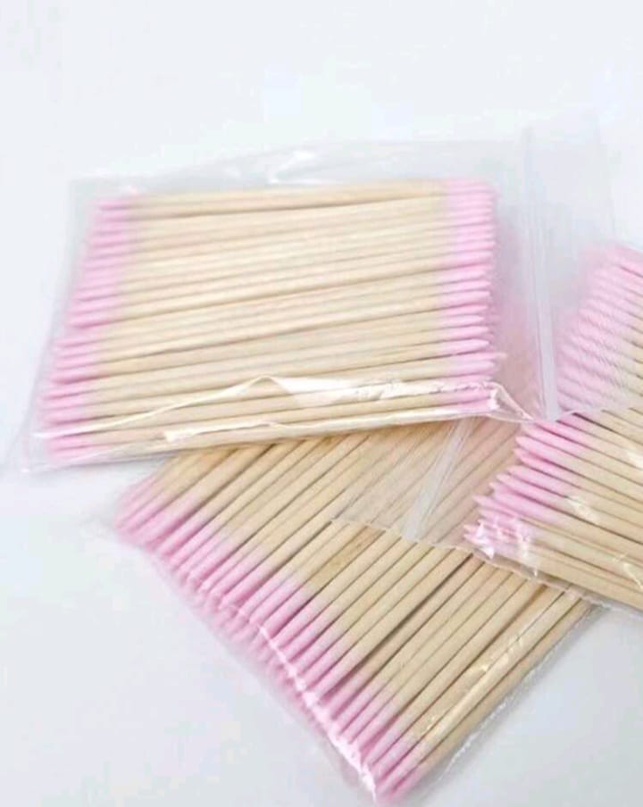 Double headed nail polish wooden stick