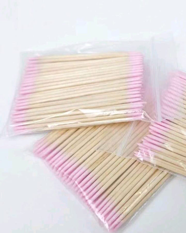 Double headed nail polish wooden stick