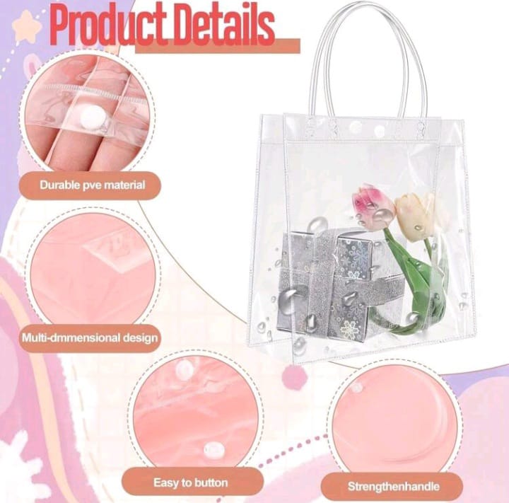 PVC clear gift bags