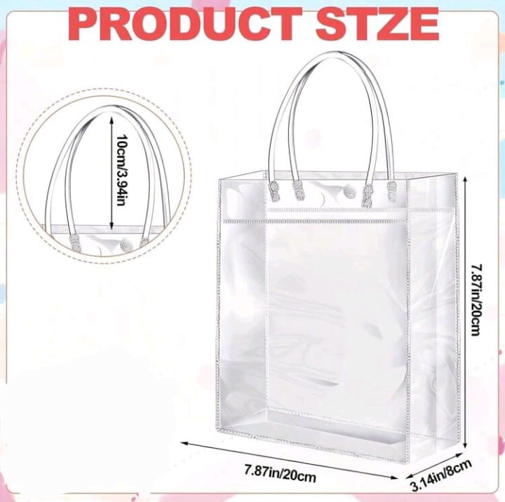 PVC clear gift bags