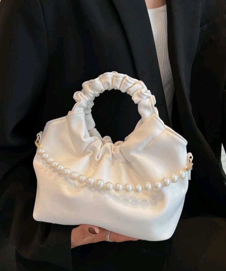 White handbag