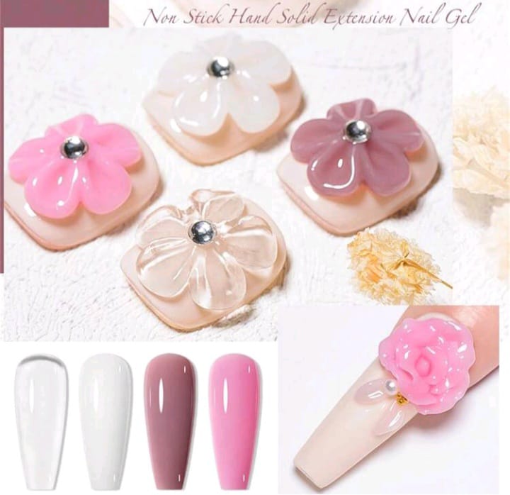 Solid extension gel