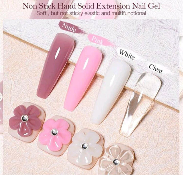 Solid extension gel