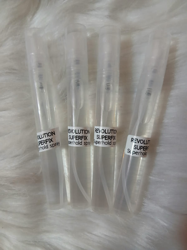 setting/ fixing spray decants