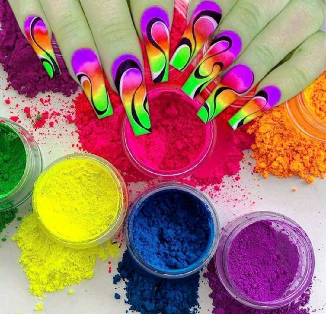 Neon powder 5 stack jar