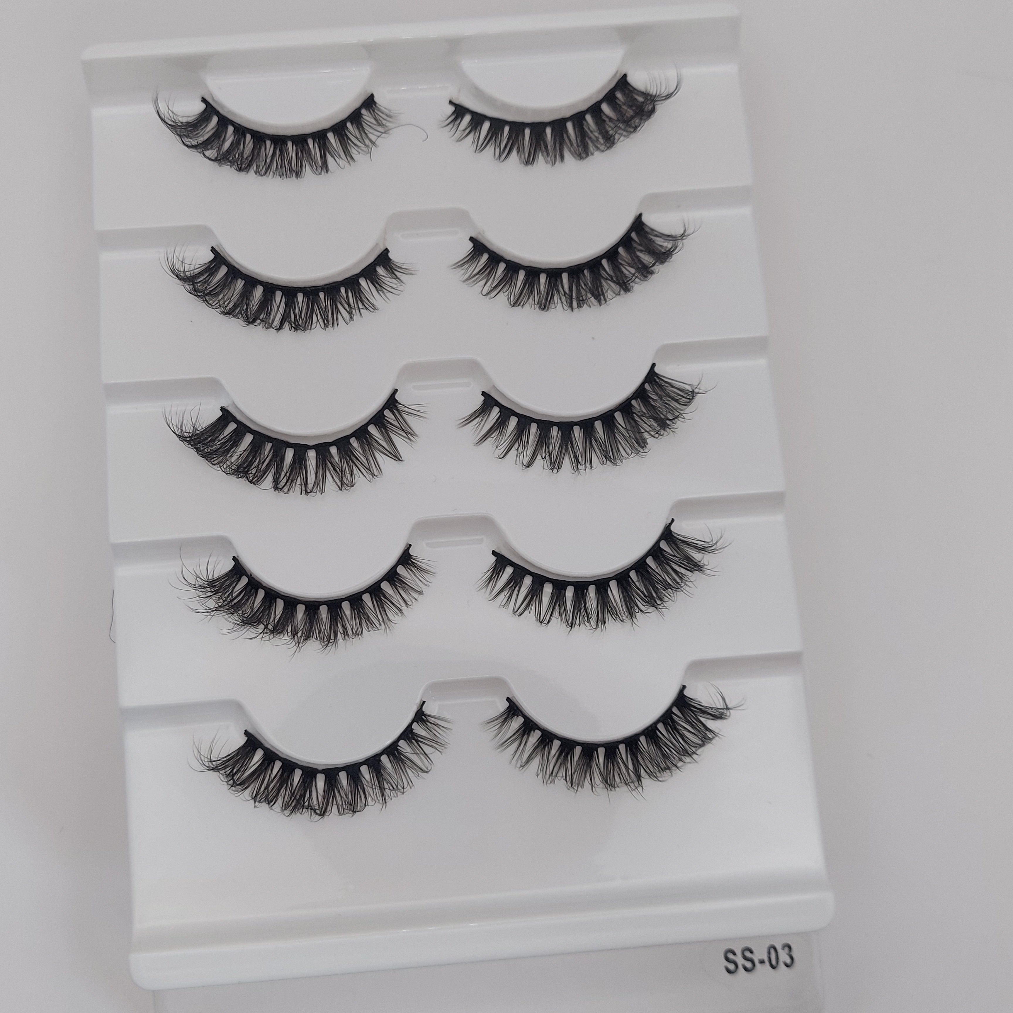 5 Pair Faux Mink Eyelashes - SS Series