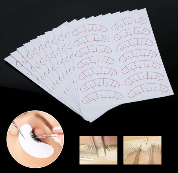 Lash mapping stickers