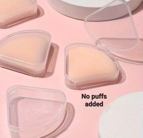 Triangular Powder Puff Storage Container – 1pc