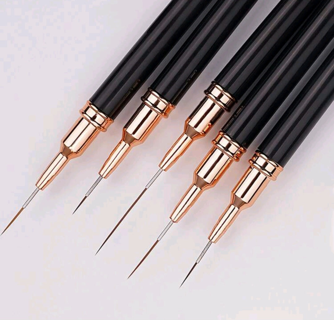 Nail art brushes (5 pcs)