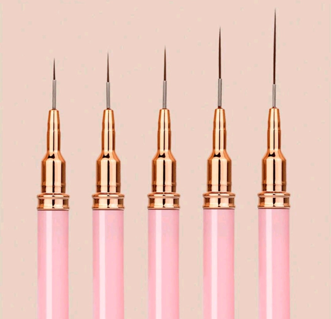 Nail art brushes (5 pcs)
