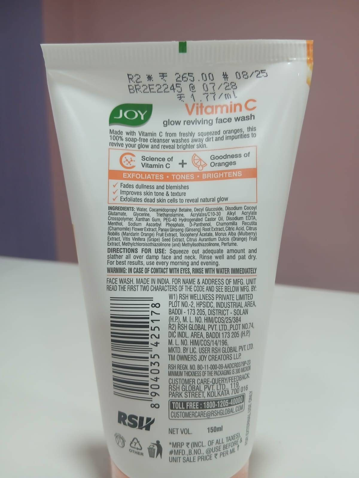 Joy face wash