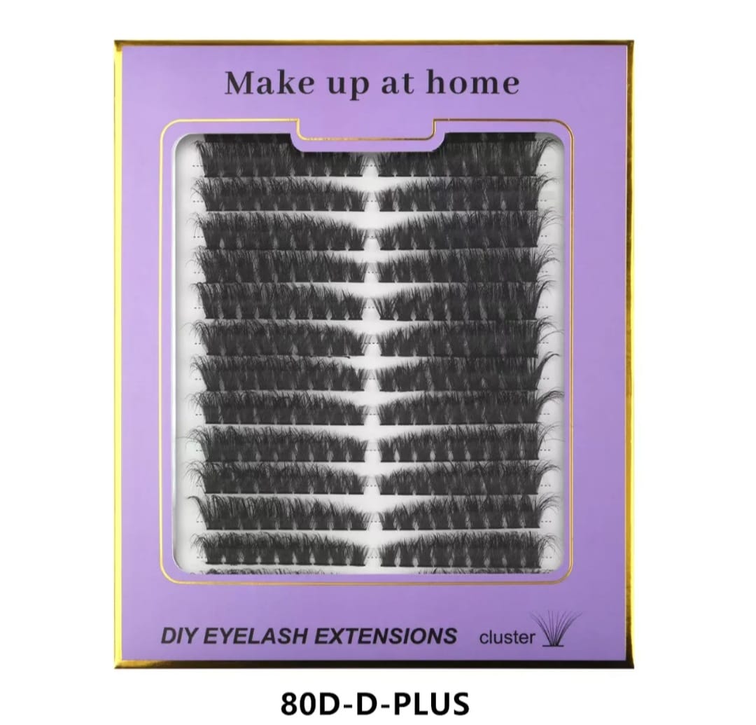 DIY cluster eyelashes
