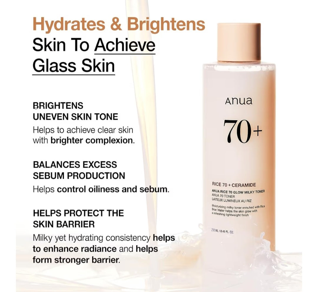 Anua rice 70 milky toner