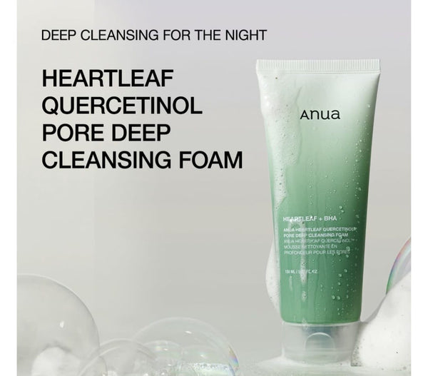 Anua Heartleaf quercetinol pore deep cleansing foam
