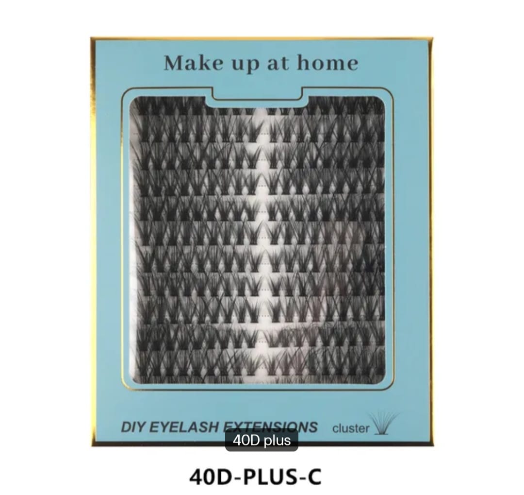DIY cluster eyelashes