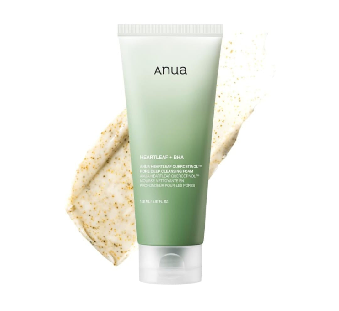 Anua Heartleaf quercetinol pore deep cleansing foam