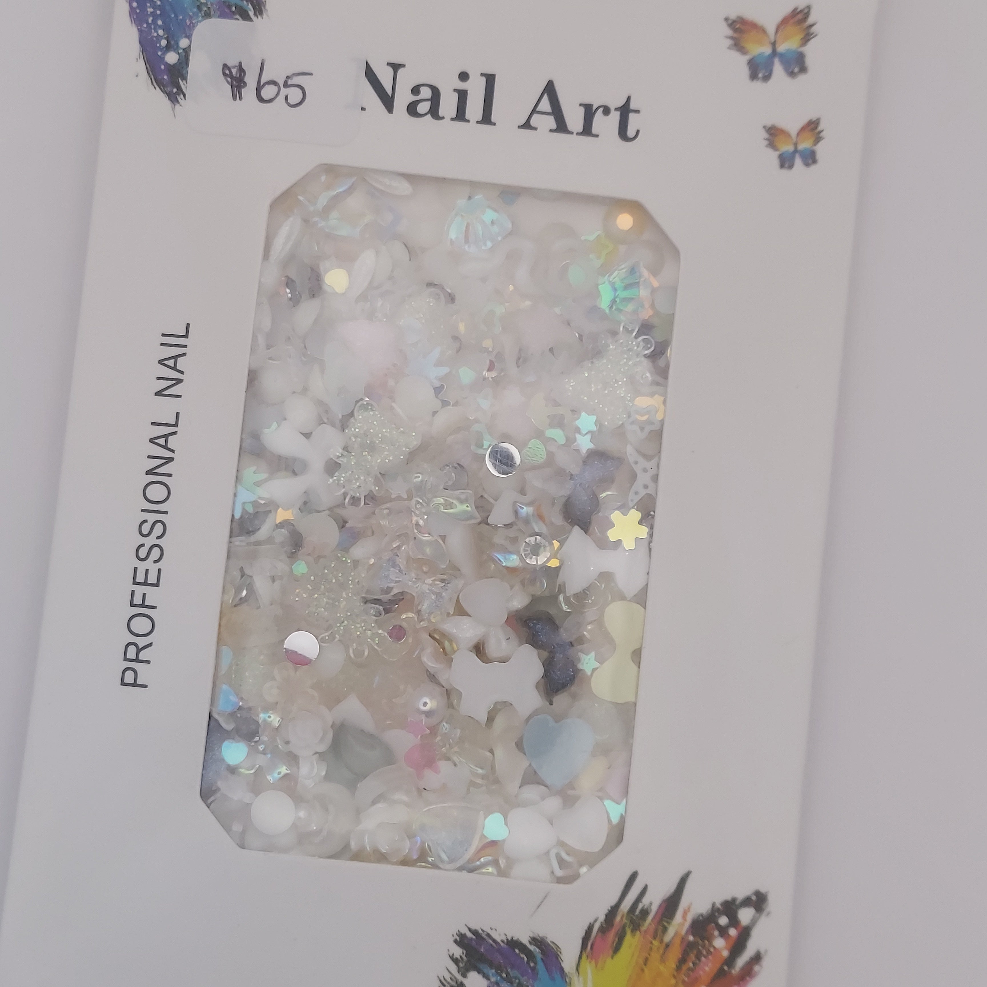 Mixed nail charms