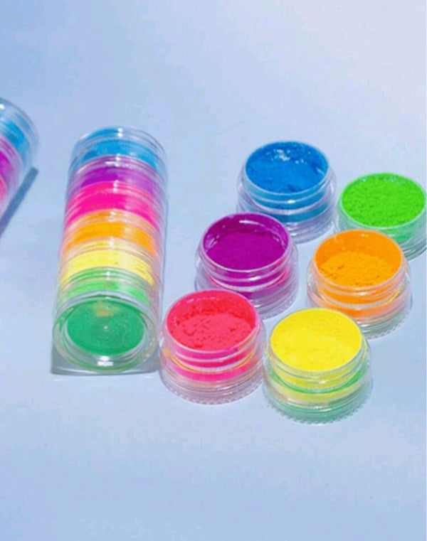 Neon powder 5 stack jar