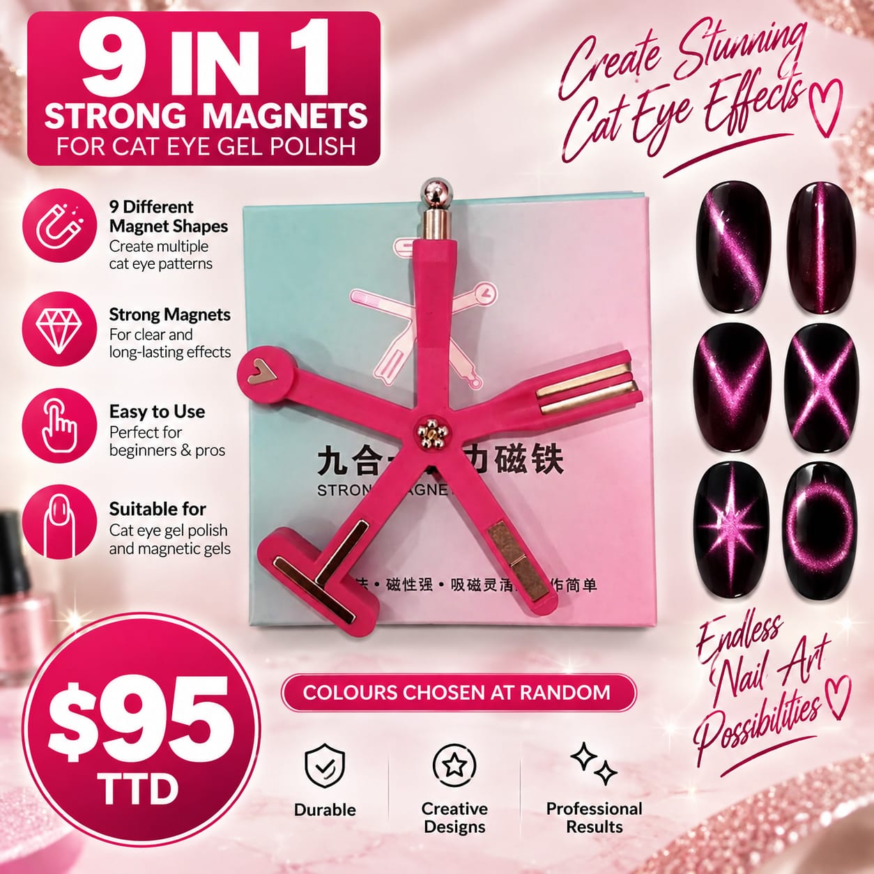 Magnet for cateye gel