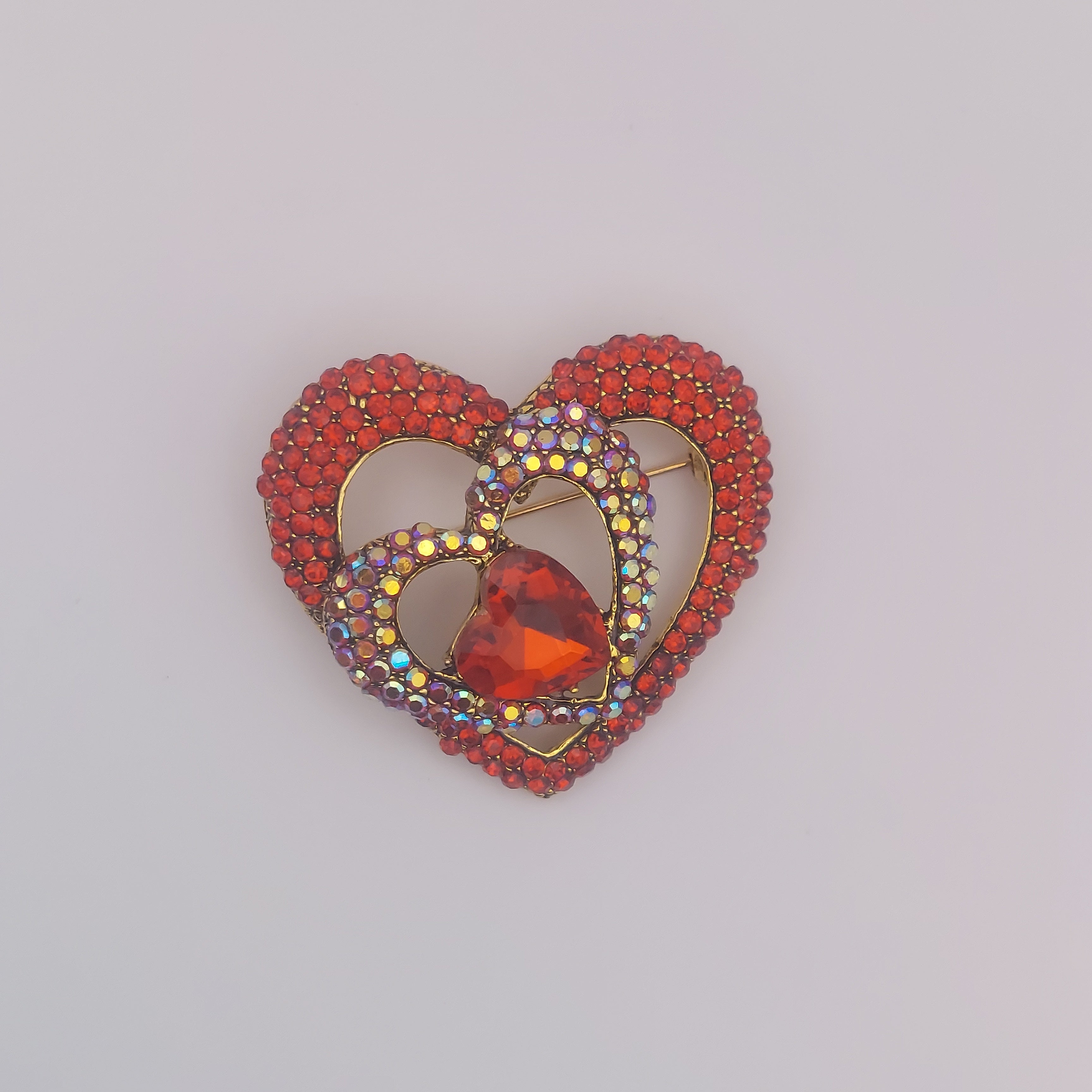 Hearts brooch